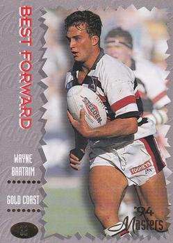 1994 Dynamic NSW Rugby League '94 Masters #32 Wayne Bartrim Front
